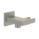 Cutout image of Villeroy & Boch Universal Brushed Nickel Square Shower Holder & Outlet